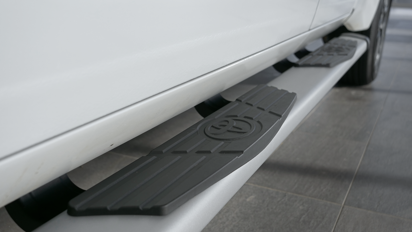 Dual Step Running Boards - Silver // Toyota Tundra