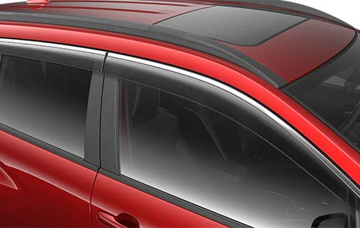 Side Window Deflectors - Stainless Steel