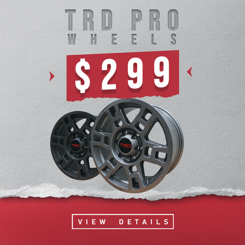 Genuine 17" Toyota TRD Pro Wheels Matte Black Sherwood Park Toyota Parts