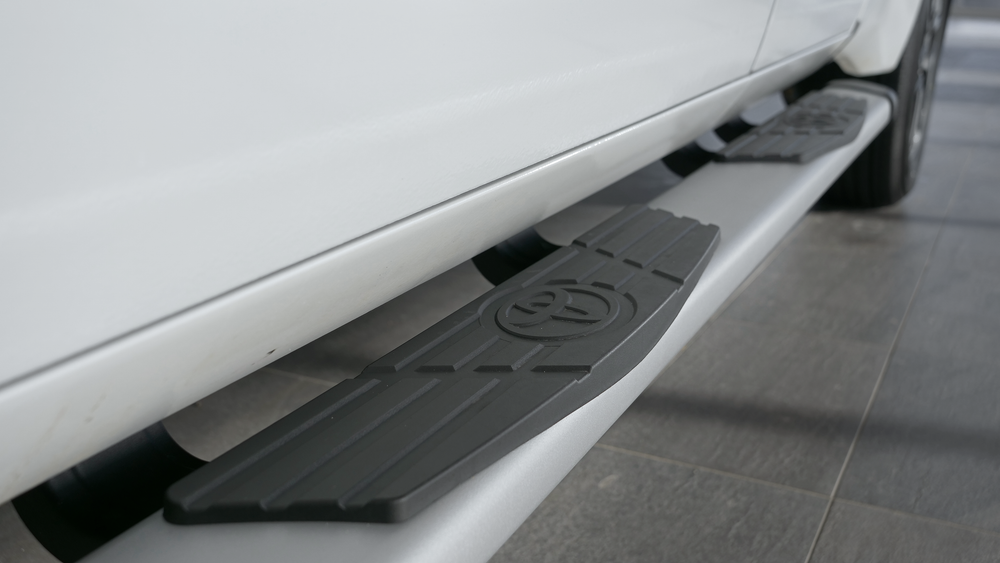 Dual Step Running Boards Silver // Toyota Tundra Sherwood Park Toyota Parts