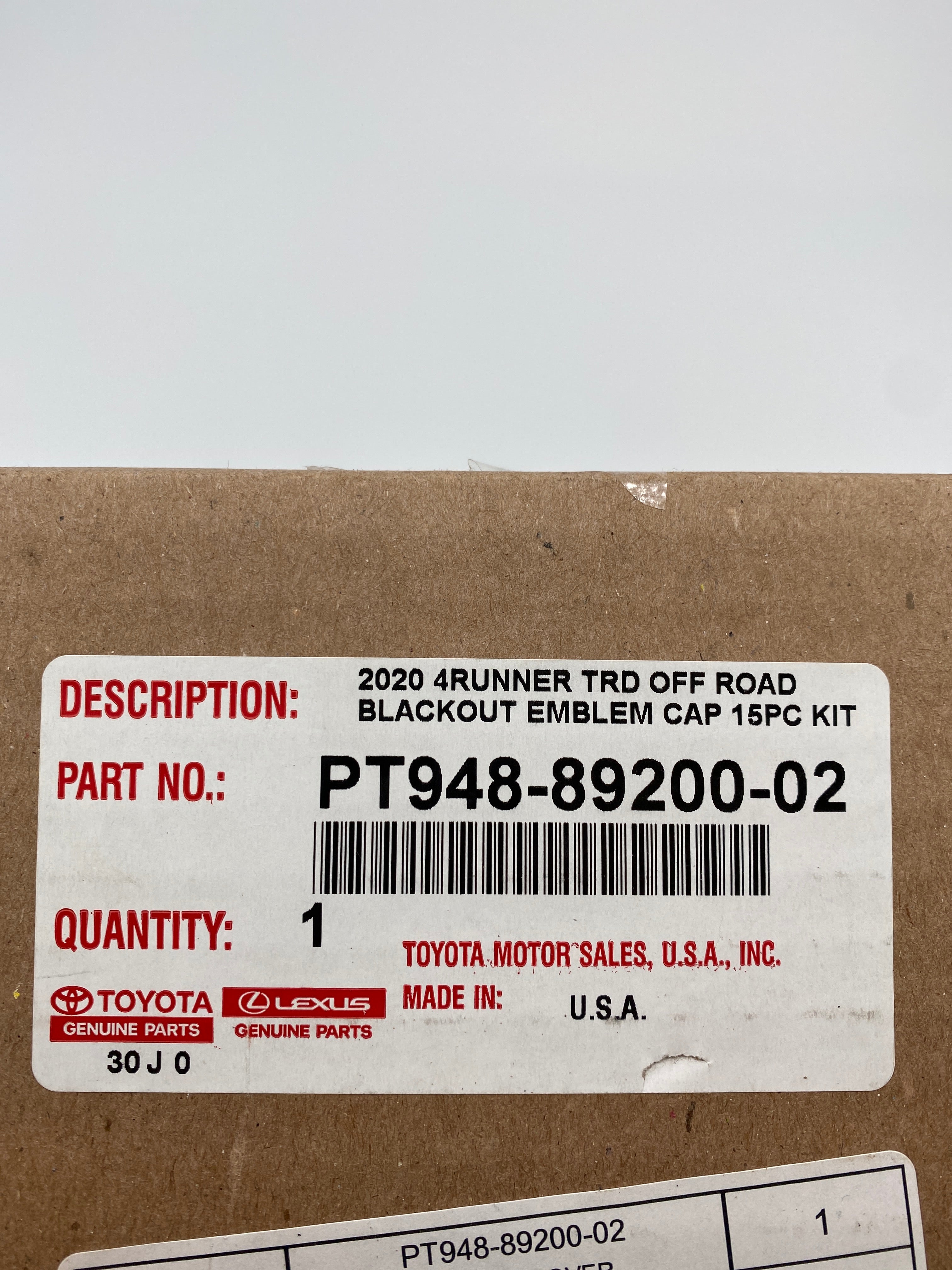 PT948-89200-02 Emblem Cover – Sherwood Park Toyota Parts