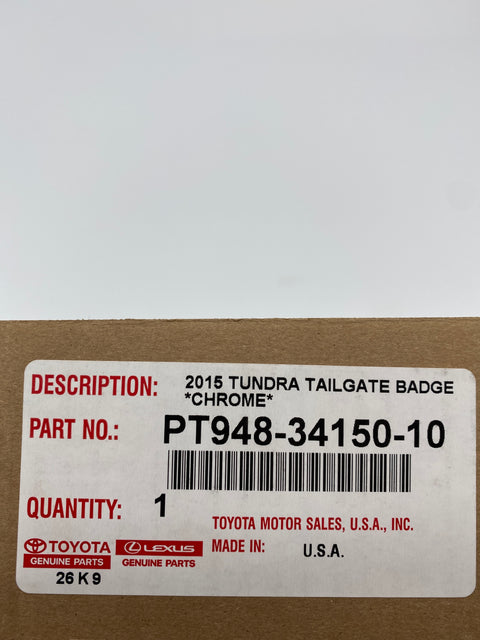 PT948-34150-10  Tailgate Badge